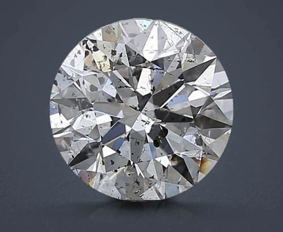 3.01ct F SI2 Rare Carat Ideal Cut Round Diamond