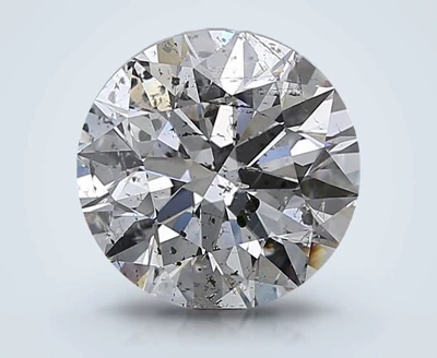 3.01ct F SI2 Rare Carat Ideal Cut Round Diamond