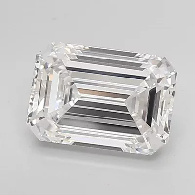 2.77ct E VS2 Rare Carat Ideal Cut Emerald Lab Grown Diamond