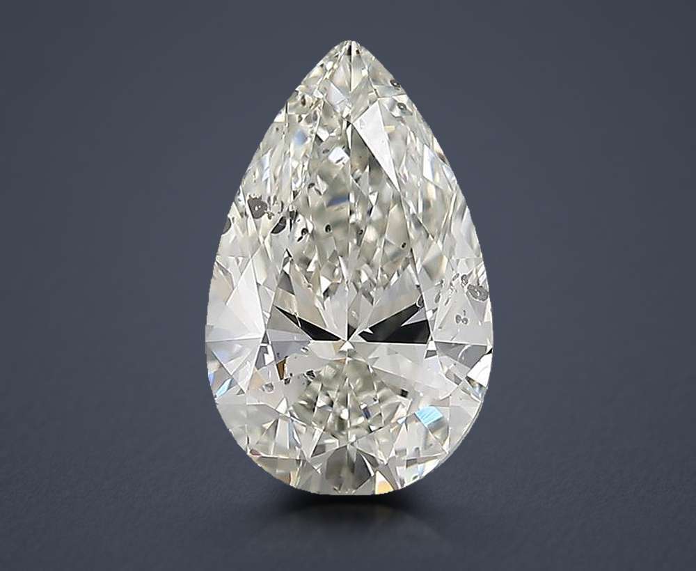 1.53ct I SI2 Rare Carat Ideal Cut Pear Diamond