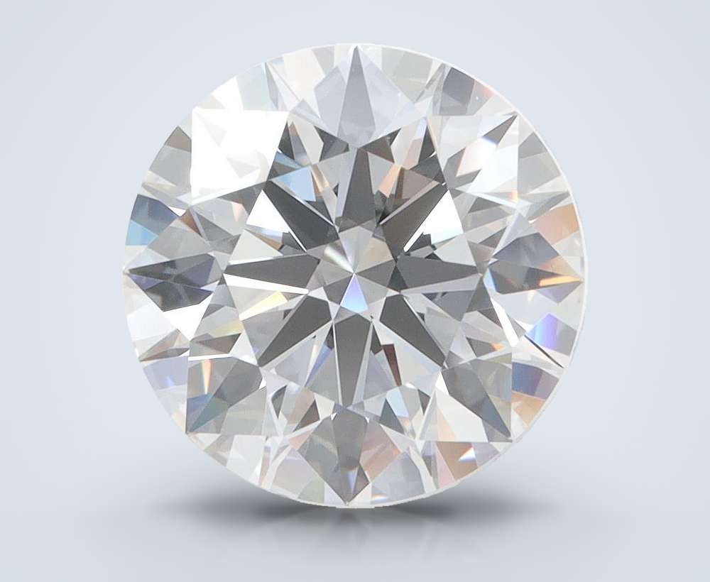 4.28ct D VVS1 Rare Carat Ideal Cut Round Lab Grown Diamond