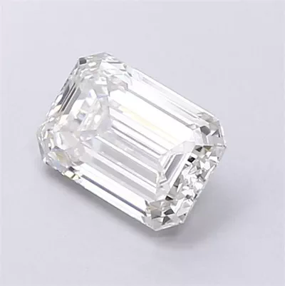 1.32ct H VVS2 Rare Carat Ideal Cut Emerald Lab Grown Diamond