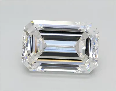 3.54ct F VS2 Rare Carat Ideal Cut Emerald Lab Grown Diamond
