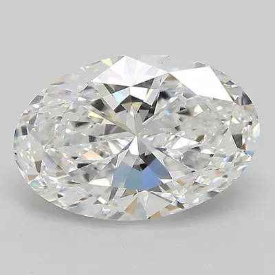 2.85ct D VS1 Rare Carat Ideal Cut Oval Lab Grown Diamond