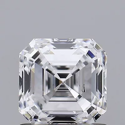 1.00ct D SI1 Rare Carat Ideal Cut Asscher Lab Grown Diamond