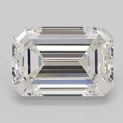 2.58ct E VVS2 Rare Carat Ideal Cut Emerald Lab Grown Diamond