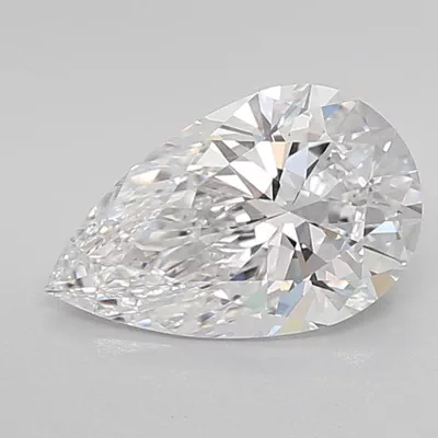 1.52ct D VVS2 Rare Carat Ideal Cut Pear Lab Grown Diamond