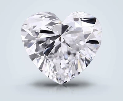 1.57ct E VVS2 Rare Carat Ideal Cut Heart Lab Grown Diamond