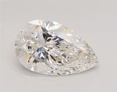 2.55ct F VVS2 Rare Carat Ideal Cut Pear Lab Grown Diamond