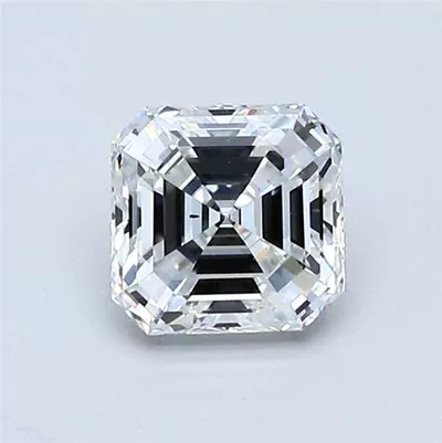 0.70ct F VS2 Rare Carat Ideal Cut Asscher Diamond