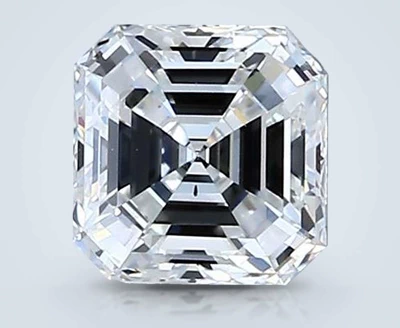 0.70ct F VS2 Rare Carat Ideal Cut Asscher Diamond