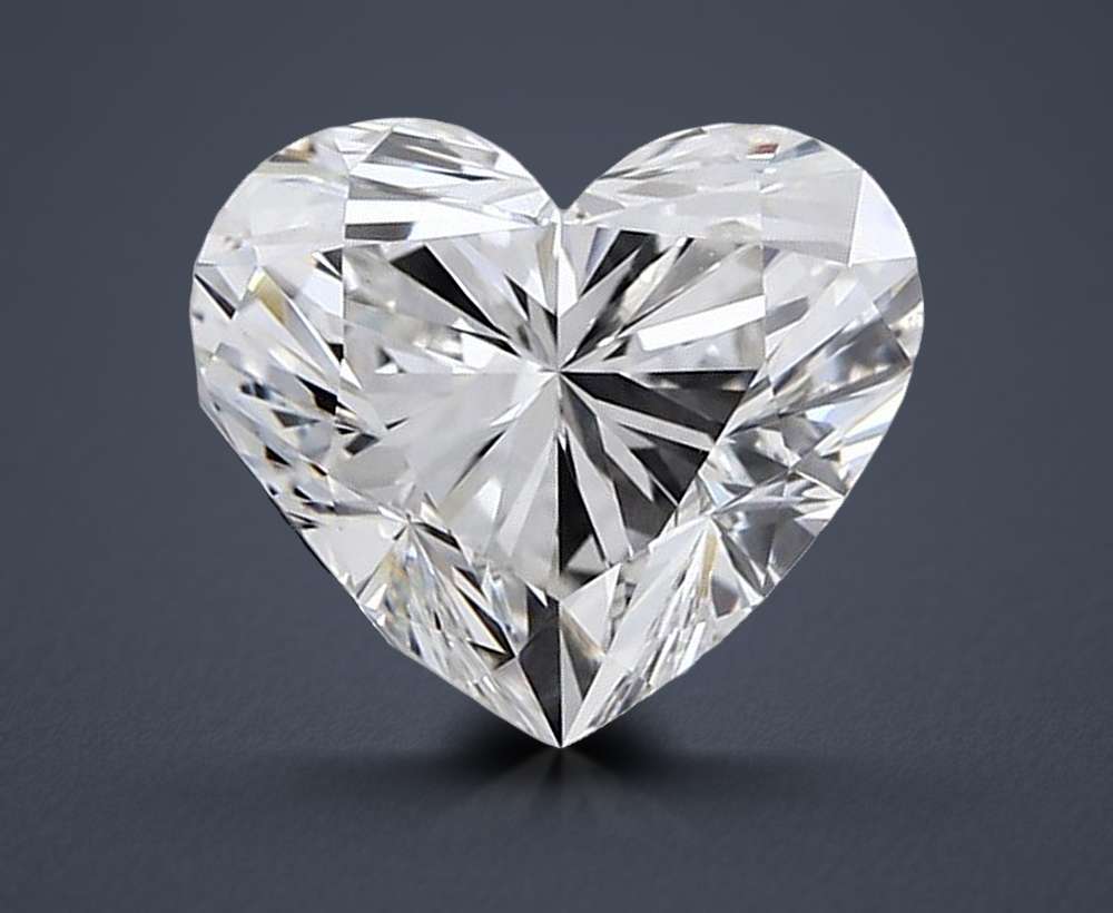 2.22ct G VVS2 Rare Carat Ideal Cut Heart Lab Grown Diamond