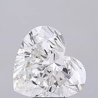 4.58ct F VS2 Rare Carat Ideal Cut Heart Lab Grown Diamond