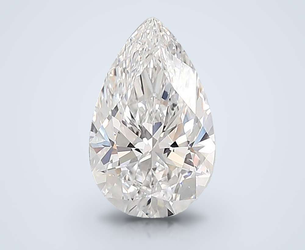1.57ct D VVS2 Rare Carat Ideal Cut Pear Lab Grown Diamond