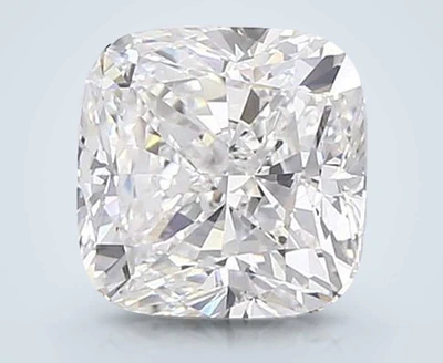 4.05ct F VVS2 Very Good Cut Cushion Lab Grown Diamond