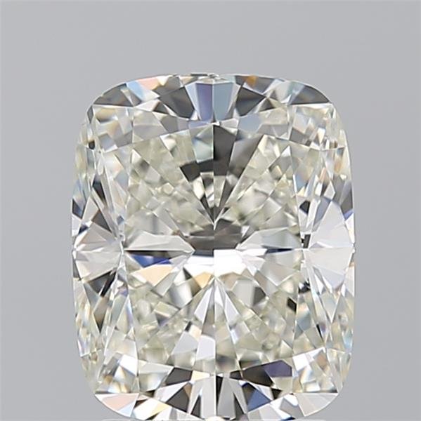 3.01ct K VS2 Rare Carat Ideal Cut Cushion Diamond