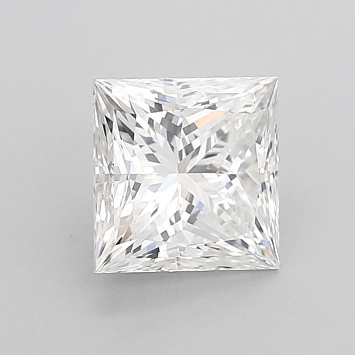 2.59ct E VVS2 Rare Carat Ideal Cut Princess Lab Grown Diamond