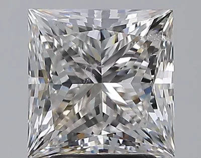 3.00ct H SI2 Rare Carat Ideal Cut Princess Diamond