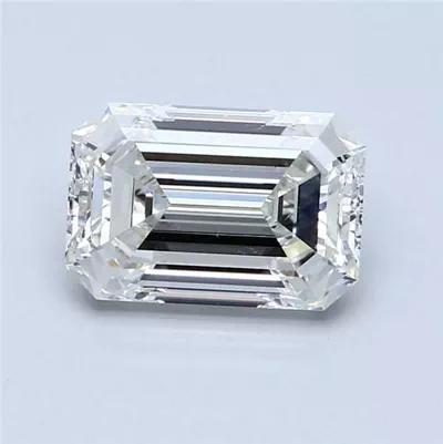 2.51ct J VS2 Rare Carat Ideal Cut Emerald Diamond