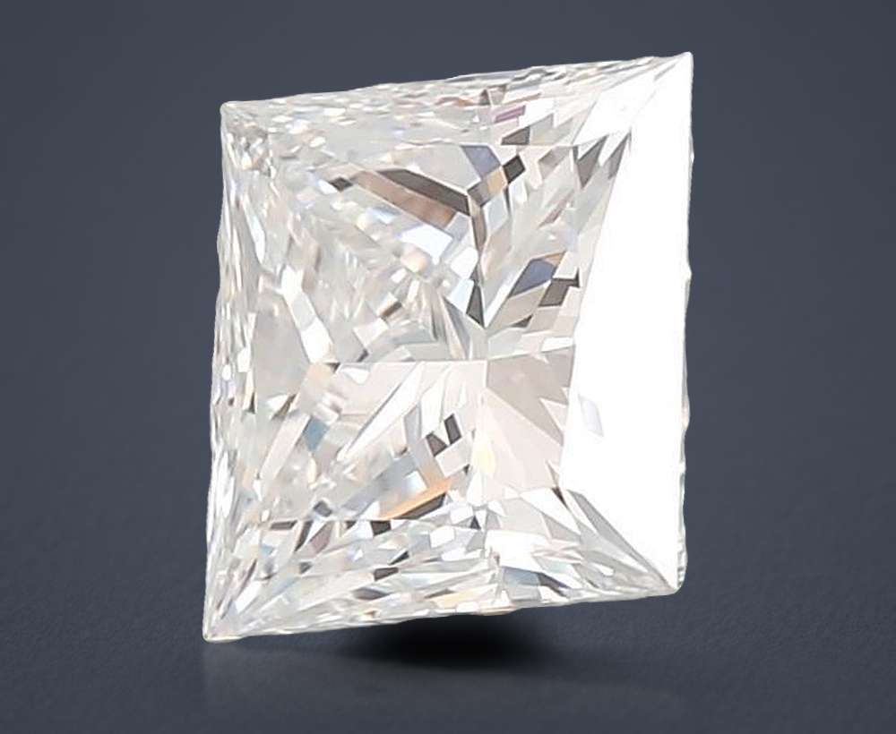 2.53ct E VVS2 Rare Carat Ideal Cut Princess Lab Grown Diamond
