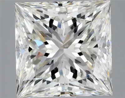 3.02ct I SI2 Rare Carat Ideal Cut Princess Diamond