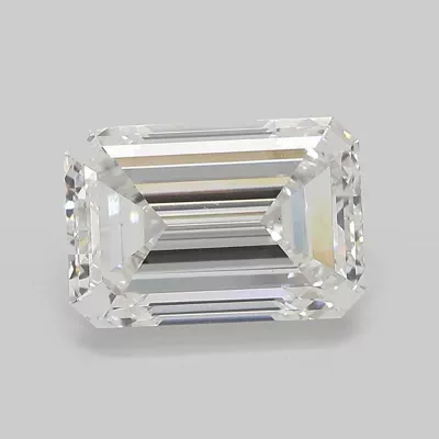 5.10ct G VS1 Rare Carat Ideal Cut Emerald Lab Grown Diamond
