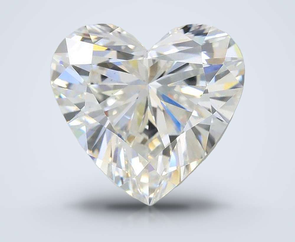 7.03ct F VS2 Rare Carat Ideal Cut Heart Lab Grown Diamond