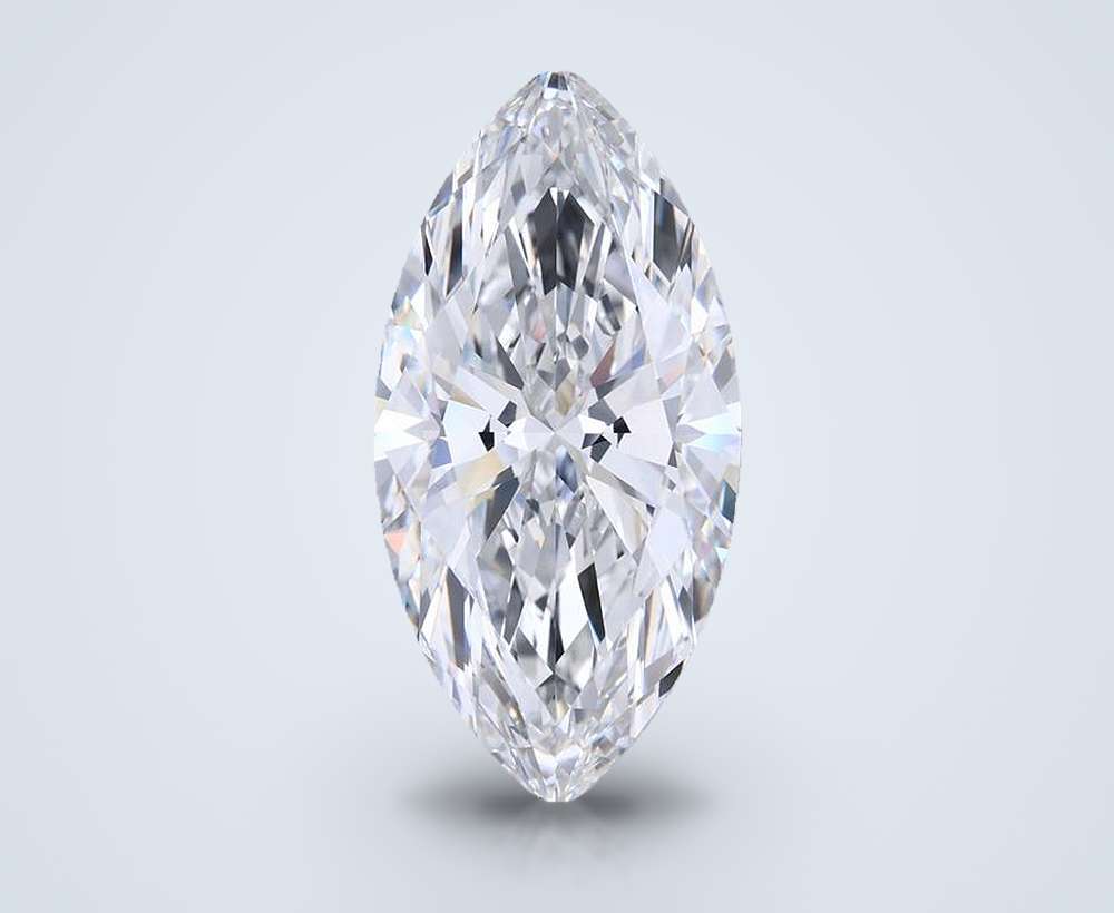 12.07ct F VVS2 Rare Carat Ideal Cut Marquise Lab Grown Diamond