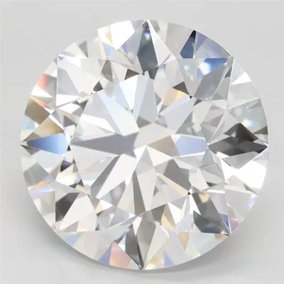 4.18ct D FL Rare Carat Ideal Cut Round Lab Grown Diamond