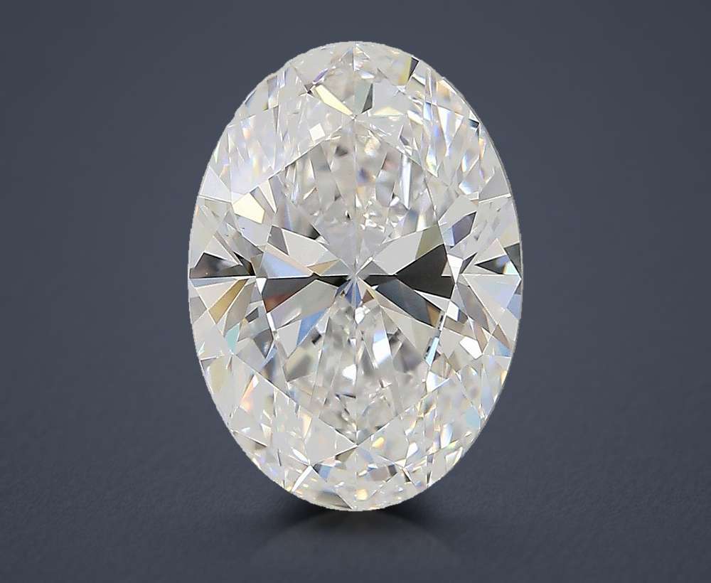 4.02ct D VS1 Rare Carat Ideal Cut Oval Lab Grown Diamond