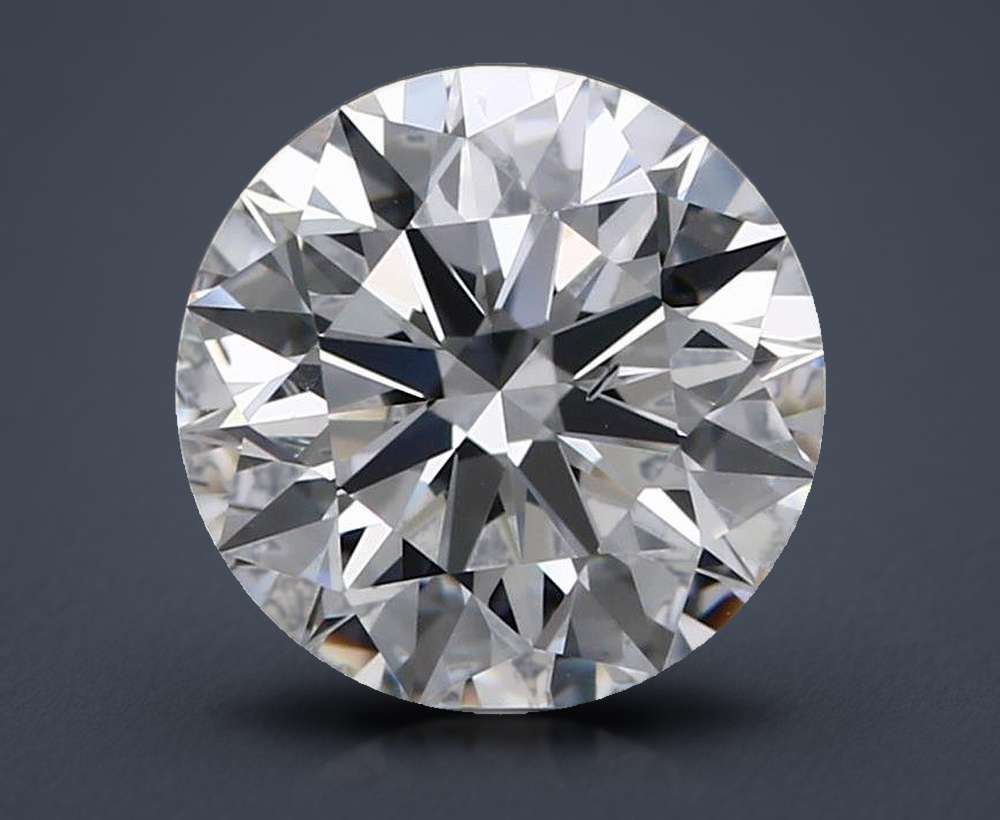 2.71ct E SI1 Rare Carat Ideal Cut Round Lab Grown Diamond