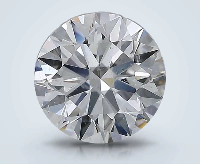 3.01ct F SI2 Rare Carat Ideal Cut Round Diamond
