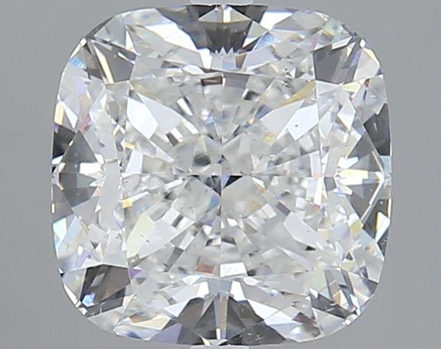 3.08ct E SI1 Rare Carat Ideal Cut Cushion Diamond