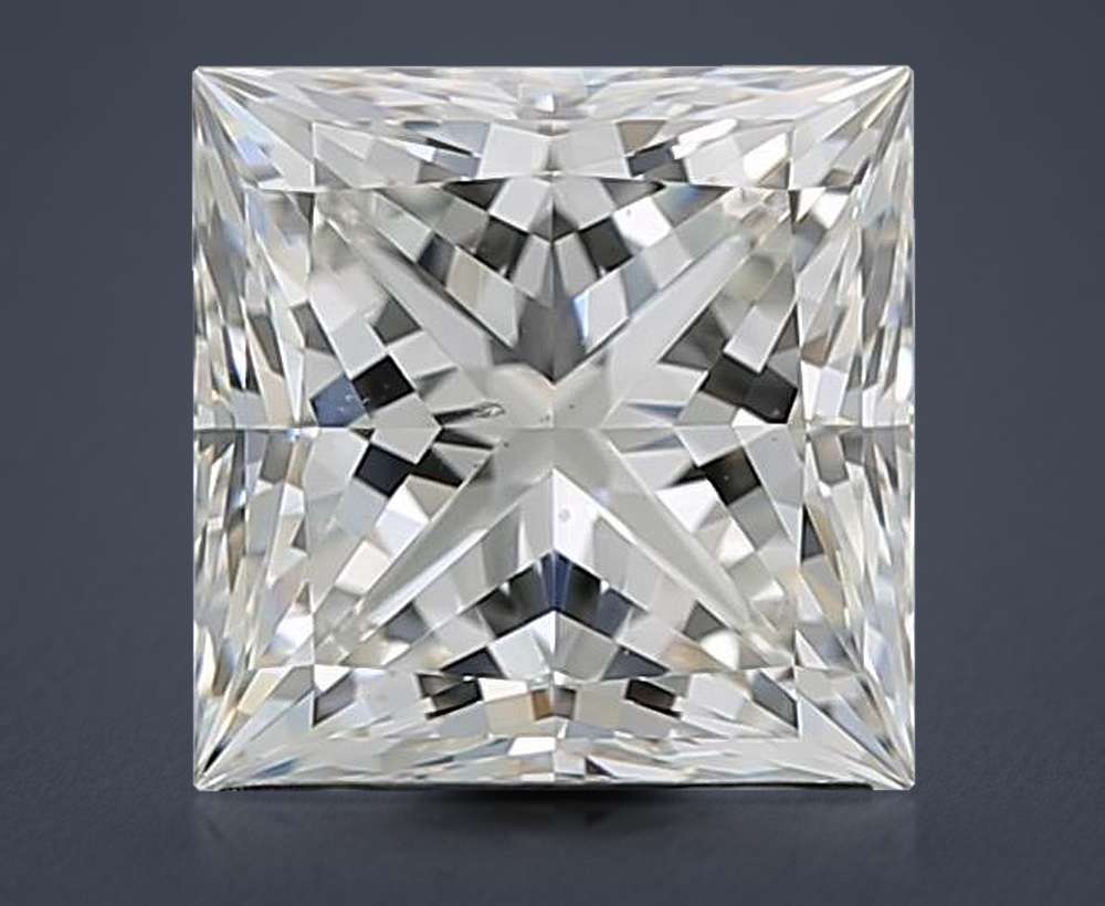 1.72ct J SI1 Rare Carat Ideal Cut Princess Diamond