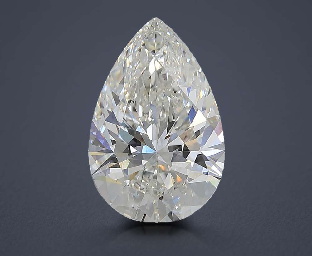 3.51ct F VVS2 Rare Carat Ideal Cut Pear Lab Grown Diamond