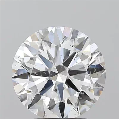 3.01ct D SI2 Rare Carat Ideal Cut Round Diamond