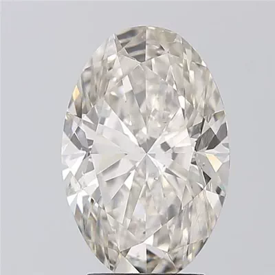 4.01ct J SI1 Very Good Cut Oval Diamond