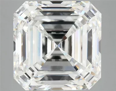 10.47ct F VVS2 Rare Carat Ideal Cut Asscher Lab Grown Diamond