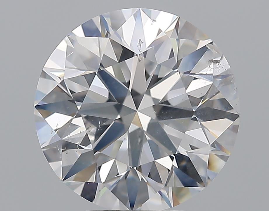 4.55ct D SI2 Rare Carat Ideal Cut Round Diamond