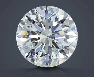 3.49ct F IF Rare Carat Ideal Cut Round Diamond