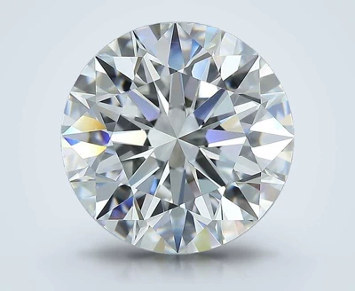 3.49ct F IF Rare Carat Ideal Cut Round Diamond