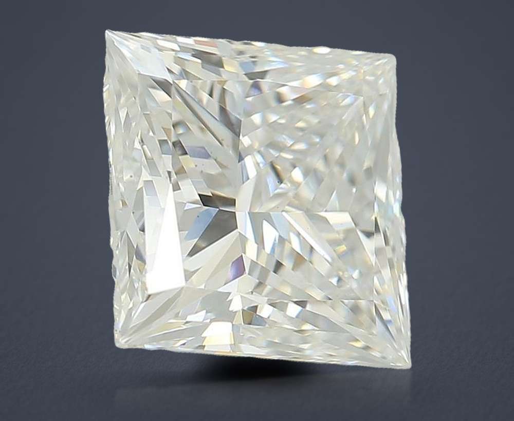 2.58ct E VS1 Rare Carat Ideal Cut Princess Lab Grown Diamond