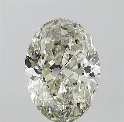 4.01ct J SI2 Rare Carat Ideal Cut Oval Diamond