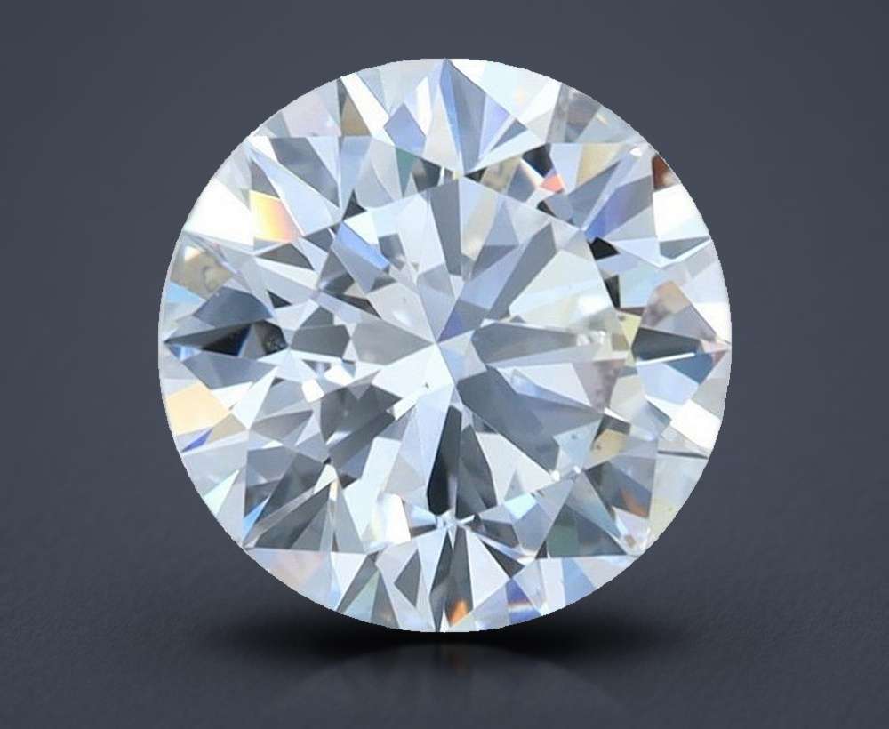 2.78ct D VS2 Excellent Cut Round Lab Grown Diamond