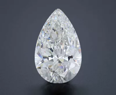 12.57ct F VVS2 Rare Carat Ideal Cut Pear Lab Grown Diamond
