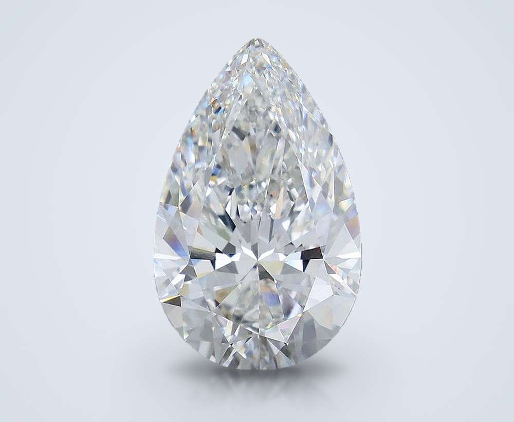 12.57ct F VVS2 Rare Carat Ideal Cut Pear Lab Grown Diamond
