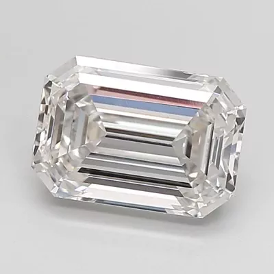 3.09ct G VS2 Rare Carat Ideal Cut Emerald Lab Grown Diamond