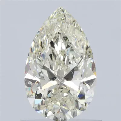 2.06ct J SI2 Rare Carat Ideal Cut Pear Diamond