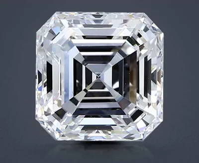 4.02ct D VS2 Rare Carat Ideal Cut Asscher Diamond