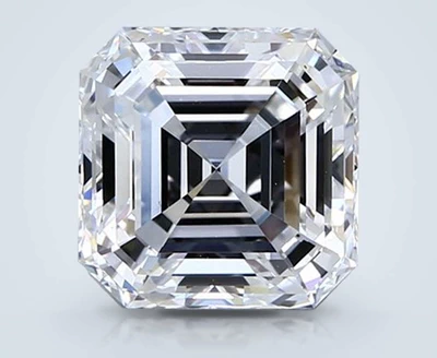 4.02ct D VS2 Rare Carat Ideal Cut Asscher Diamond